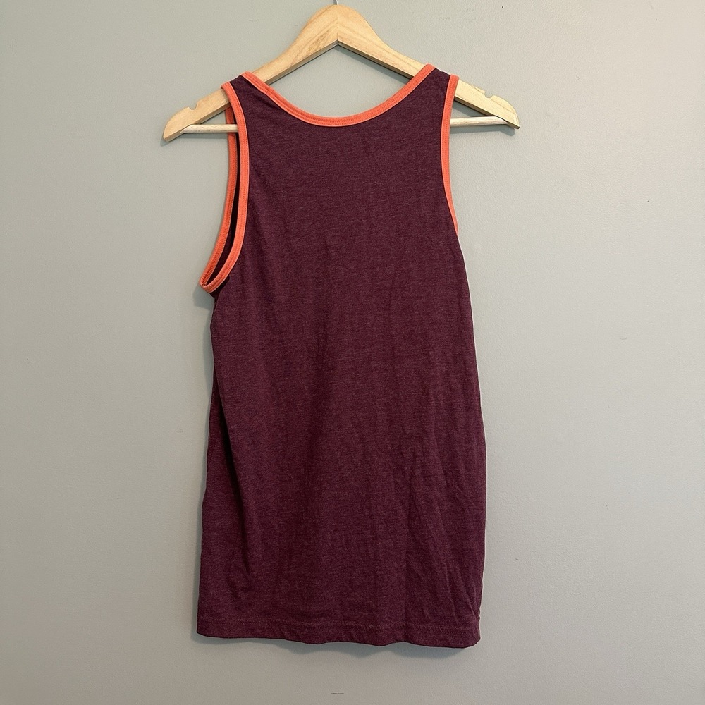 Russell Athletic Virginia Tech Hokies Mens Small Maroon Orange Tank Top Graphic - Picture 5 of 6